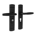 Retro buitendeurbeslag klink/klink PC55 zwart, Ophalen of Verzenden, Klink of Kruk