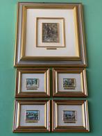 NO RESERVE! - Lijst (5) - Glas, Hout, Zilver - GELUKKIG
