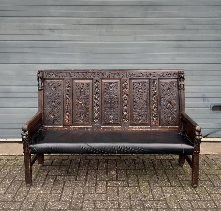 Gebruikte Barok bank vintage -B186- Vintage/Café, Huis en Inrichting, Zetels | Zetels, Ophalen