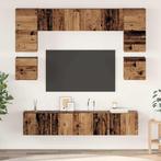 vidaXL Tv-meubelset 8 pcs Oud hout 80 x 30 x 30 cm Bewerkt, Huis en Inrichting, Kasten |Televisiemeubels, Verzenden, Nieuw