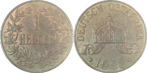 1 Heller 1908j (MuntenenBankbiljetten-Duitslandvanaf1871), Timbres & Monnaies, Monnaies | Europe | Monnaies non-euro, Envoi