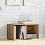 vidaXL LP Opbergbox 69,5x34x36 cm bewerkt hout artisanaal, Verzenden, Nieuw