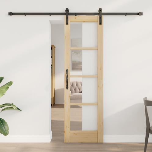 vidaXL Schuifdeur met bevestigingsset ORKDAL61x198,5 cm, Doe-het-zelf en Bouw, Deuren en Vliegenramen, Nieuw, Verzenden