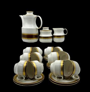 Bavaria - KRONESTER - Koffieservies (27) - Goud, Porselein -, Antiek en Kunst