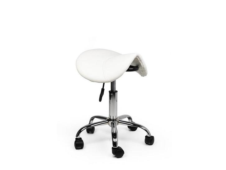 Zadelkruk Wit - Lage uitvoering, Huis en Inrichting, Krukjes, Nieuw, In hoogte verstelbaar