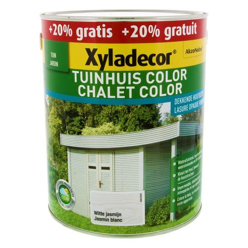 NIEUW - Xyladecor Tuinhuis Color, witte jasmijn - 3 l, Bricolage & Construction, Bois & Planches, Envoi