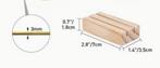 Actie: kleine houten standaard voor ringen - double row base, Nieuw