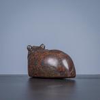 Randgandi Mazarog - Figure - Nijlpaard - Pierre serpentine, Antiek en Kunst