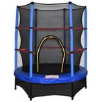 Veilige trampoline met net - Blauw - 140 cm - Geschikt vo..., Kinderen en Baby's, Speelgoed | Buiten | Trampolines, Ophalen of Verzenden