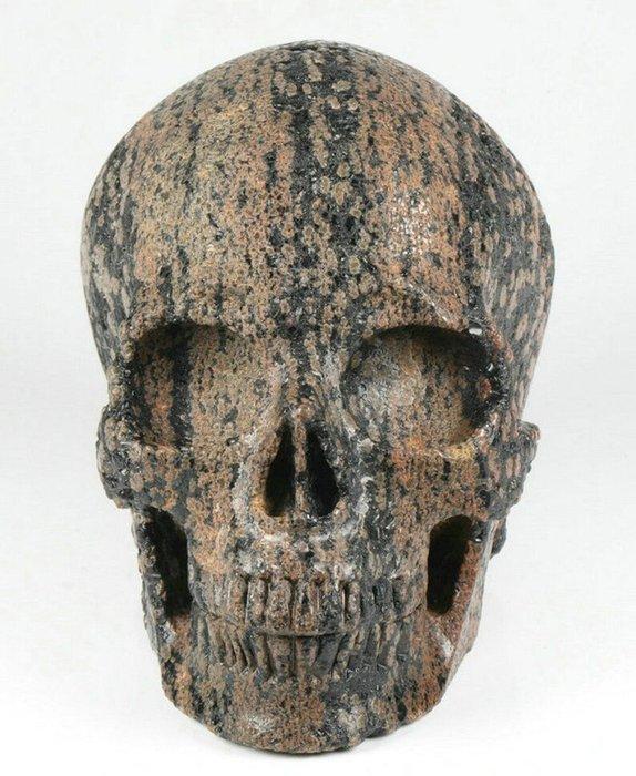 Bruine sneeuwvlok-obsidiaanschedel Gesneden schedel -, Antiek en Kunst, Curiosa en Brocante