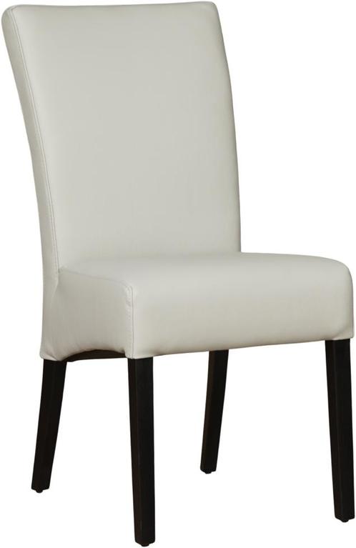 Lichtgrijze leren landelijke eetkamerstoel - Toledo Leer, Huis en Inrichting, Stoelen, Overige kleuren, Eén, Nieuw, Leer, Ophalen of Verzenden