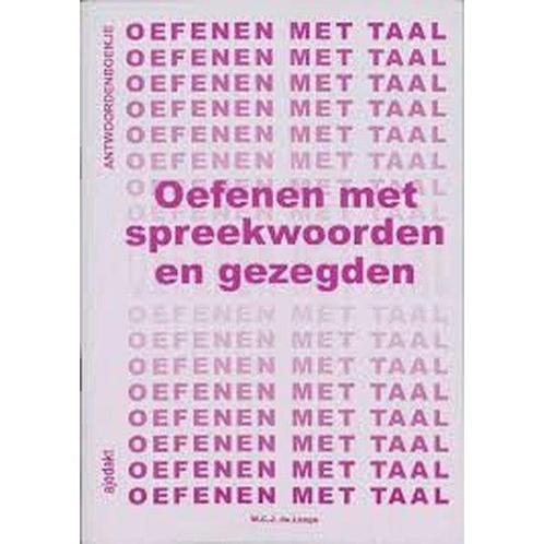 Ajodakt Antwoorden Oefenen met Spreekwoorden en Gezegden, Boeken, Schoolboeken, Verzenden