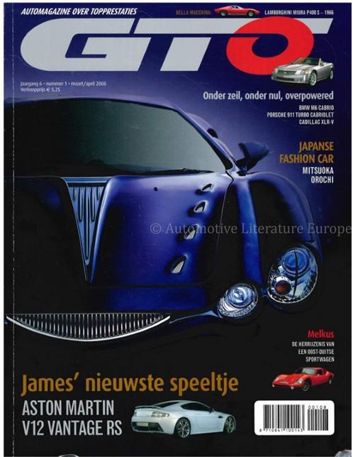 2008 GTO MAGAZINE 01 NEDERLANDS, Boeken, Auto's | Folders en Tijdschriften, Ophalen of Verzenden