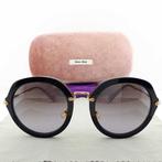 Miu Miu - Round Black & Gold Tone Temples with Lilac Color, Handtassen en Accessoires, Nieuw