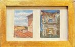 Luigi Liverani (1889-1952) - Facciata della Chiesa e Tetti, Antiek en Kunst, Kunst | Schilderijen | Klassiek