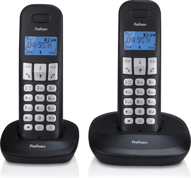 Profoon PDX-1120 Draadloze Dect Telefoon - 2 handposten - La, Télécoms, Téléphones fixes | Combinés & sans fil, Envoi