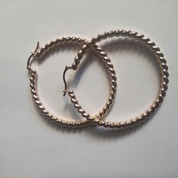 Oorbellen - 18 karaat Geel goud - 55 mm