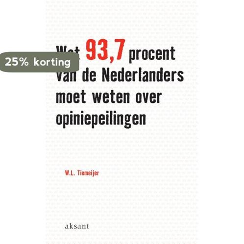 Wat 93.7 procent van de Nederlanders moet weten over, Boeken, Politiek en Maatschappij, Zo goed als nieuw, Verzenden