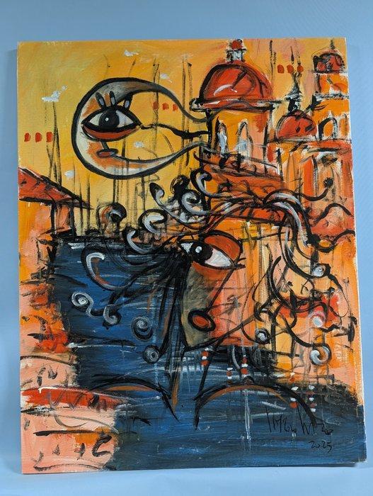 Italiaanse school (XX) - Sogno Veneziano, Antiek en Kunst, Kunst | Schilderijen | Klassiek