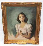 Ramón Gutiérrez Oliaga (1908-2003) - Retrato femenino, Antiek en Kunst, Kunst | Schilderijen | Klassiek