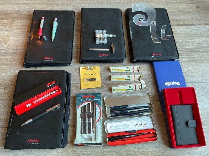 Rotring - 20+ RR items - NOS 800 Balpen - Notebook en, Collections, Stylos
