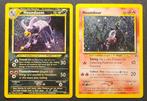 Pokémon - 2 Card - Houndoom Holo - Houndour Holo - Neo, Nieuw