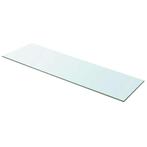 vidaXL Wandschap transparant 100x30 cm glas, Verzenden, Nieuw