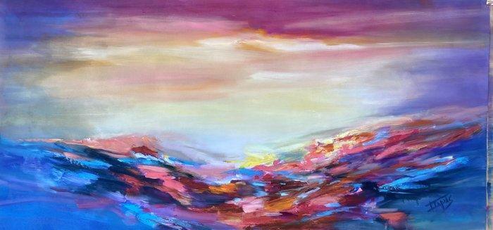 Isabel Tapias T - Aclarando sensaciones Xl. NO RESERVE, Antiek en Kunst, Kunst | Schilderijen | Modern