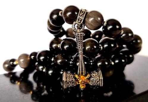 Obsidienne argenté - Collier - Norse - Le Marteau de Thor, Antiek en Kunst, Antiek | Boeken en Manuscripten