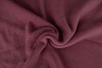 10 meter fleece stof - Donker oud roze - 100% polyester, Hobby en Vrije tijd, Stoffen en Lappen, Verzenden, 120 cm of meer, Roze