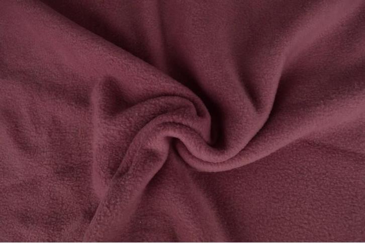 10 meter fleece stof - Donker oud roze - 100% polyester, Hobby en Vrije tijd, Stoffen en Lappen, 120 cm of meer, 200 cm of meer