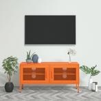 vidaXL Tv-meubel 105x35x50 cm staal oranje, Huis en Inrichting, Nieuw, Verzenden