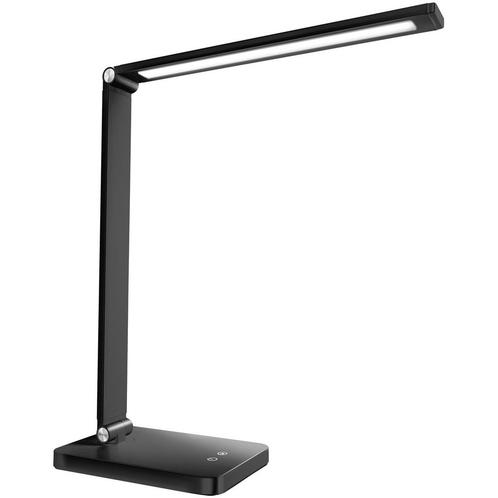 tectake Bureaulamp Novaly, LED, dimbaar, inklapbaar, 5W - zw, Huis en Inrichting, Lampen | Tafellampen, Verzenden