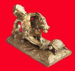 Dans le goût de Leon Dufrene (1880-1917) - Statue, Chérubin, Antiek en Kunst