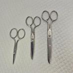 Solingen - F. Herder - Schaar - Leder, Staal - Set in etui