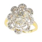Ring - 18 karaat Geel goud - 0.45ct. tw. Diamant, Nieuw