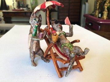 Sculpture, Vive les vacances - 7 cm - Bois, Résine, Paint