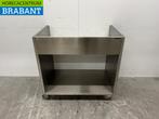 Table de travail mobile Saro en acier inoxydable avec bord, Zakelijke goederen, Horeca | Overige, Verzenden