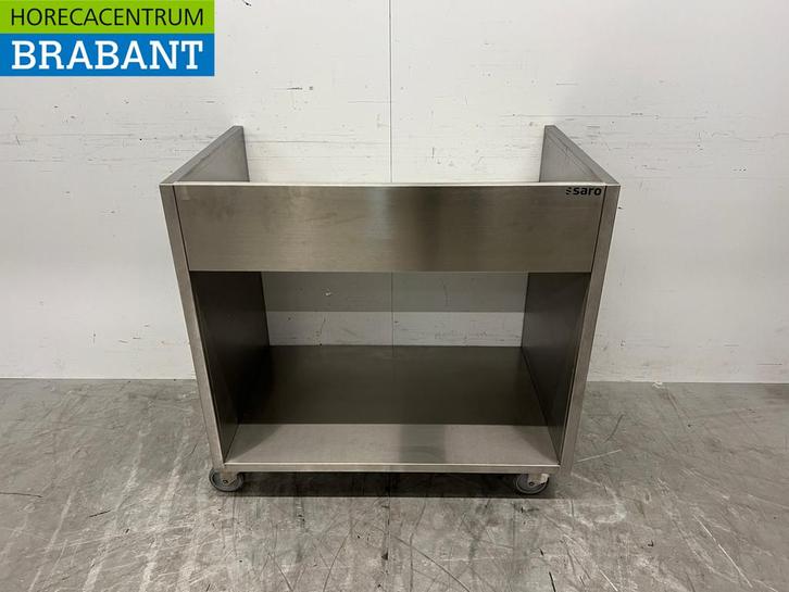 Table de travail mobile Saro en acier inoxydable avec bord, Zakelijke goederen, Horeca | Overige, Verzenden