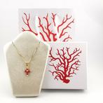 Koraal - Zilver - Ketting met hanger - met de hand gemaakt, Antiek en Kunst