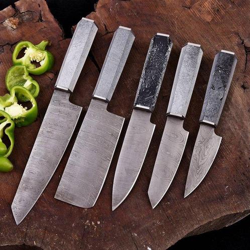 Couteau de cuisine - Chefs knife - Résine et acier fait, Antiquités & Art, Antiquités | Ustensiles de cuisine