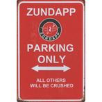 Wandbord reclamebord schild Zundapp parking only bord, Verzenden, Huis en Inrichting