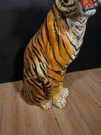 sculptuur, Tigre - 90 cm - Aardewerk, Antiquités & Art
