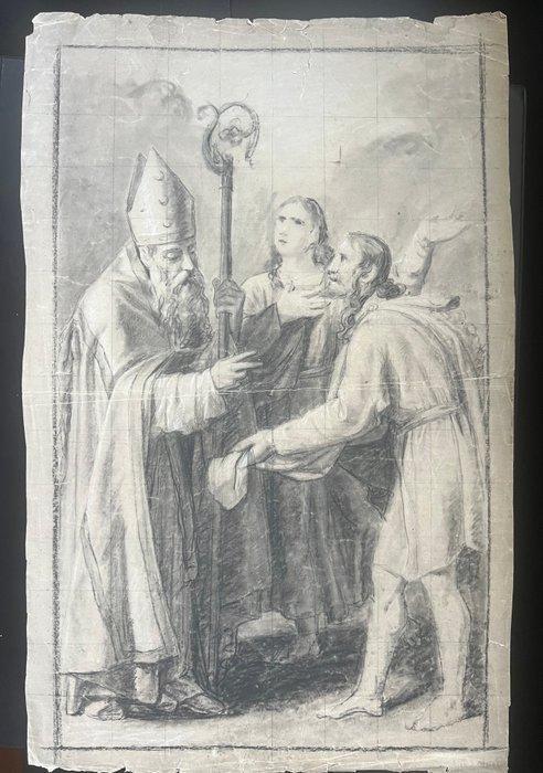 Francesco Bongiovanni (1746–1818), attribuito a - Vescovo, Antiek en Kunst, Kunst | Schilderijen | Klassiek