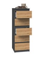 Ladenkastje met 5 lades antraciet eiken W5 Antraciet eiken, Huis en Inrichting, Minder dan 50 cm, 5 laden of meer, Verzenden, 100 tot 150 cm
