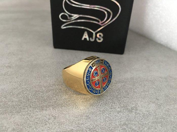 AJS - Uniek handgemaakt CSPB Tempeliers Sint-Benedictus ring, Antiek en Kunst, Antiek | Boeken en Manuscripten