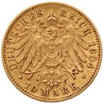 Duitsland, Württemberg Wilhelm II. 10 Mark 1904 - VF, Postzegels en Munten