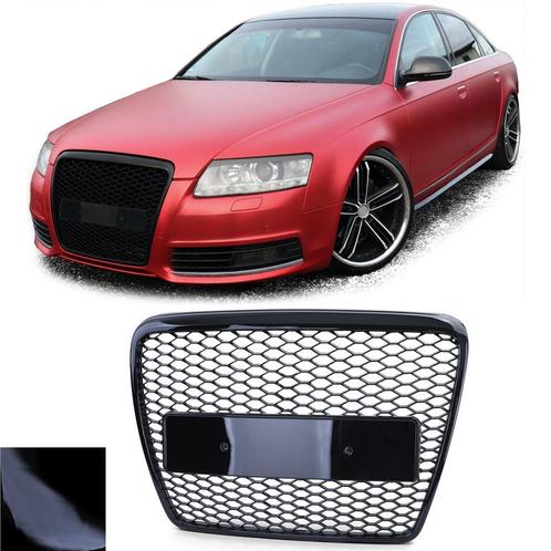 Hoogwaardige glanzend zwarte grille voor Audi A6 C6 4F (2..., Auto-onderdelen, Carrosserie, Nieuw, Ophalen of Verzenden