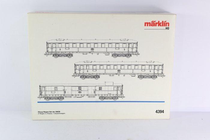 Märklin H0 - 4394 - Modeltrein personenwagonset (1) - Drie, Hobby en Vrije tijd, Modeltreinen | H0