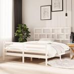 vidaXL Bedframe massief hout wit 180x200 cm, Verzenden, Nieuw